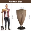 Svepndic 2PCS 47''x40'' Reusable Warm Burlap Winter Plant Cover Bags