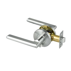 Romak 60032L Fellini Privacy Set Left Lever, Brushed Nickel