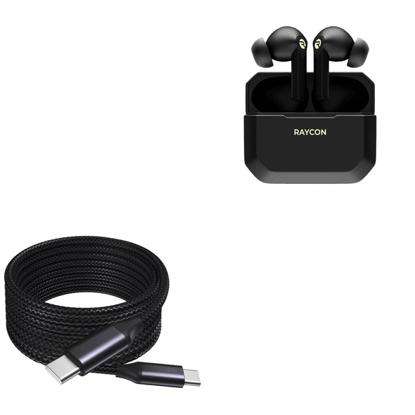 BoxWave Cable Compatible with Raycon Gaming Earbuds - DirectSync PD