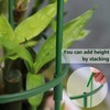 12Packs Plant Support Stake Half Round Plant Support, Stackable 3