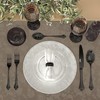 Beaded Edge 20-Piece Black Silverware Set, Mirror Polished Premium Stainless-Steel