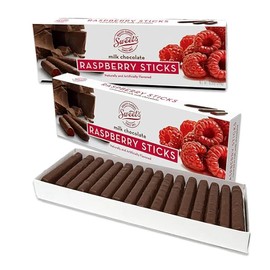 Sweets Raspberry Milk Chocolate Sticks 2 Pack, Chocolate Candy Raspberry
