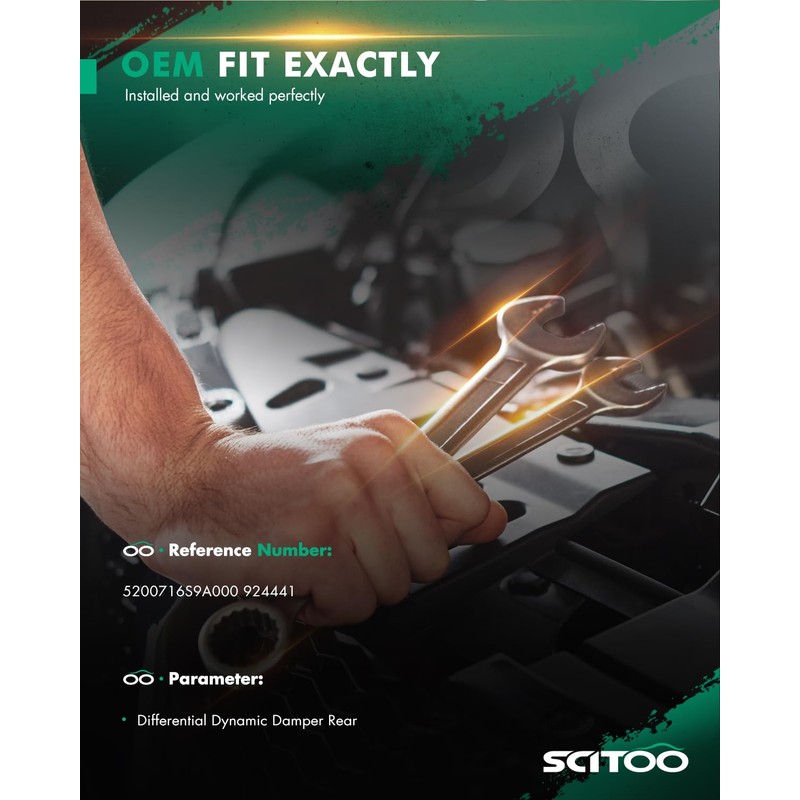 SCITOO Rear Differential Dynamic Damper 2002-2006 for Honda Crv 2003-2010