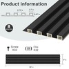 8 Pack Slat Wall Panels, WPC Soundproof 3D Wall Panel