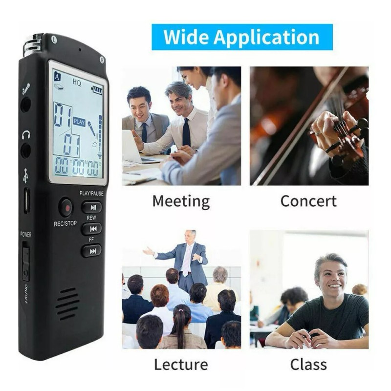 generic Grabadora De Audio De Sonido Digital Mini Espía Activada