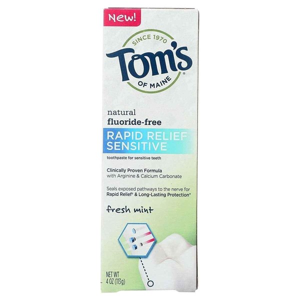 Tom's of Maine Toothpaste, 4 OZ, White 4 Ounce