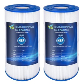 Clearipple 90 Sq. Ft. Pool Filter Compatible with Hayward C900, CX900RE, Pleatco PA90, Unicel C-8409, Filbur FC-1292, Sta-Rite PXC95, Ultral-B6, L x OD: 17 3/8" x 8 15/16", NSF Certified, 2 Pack