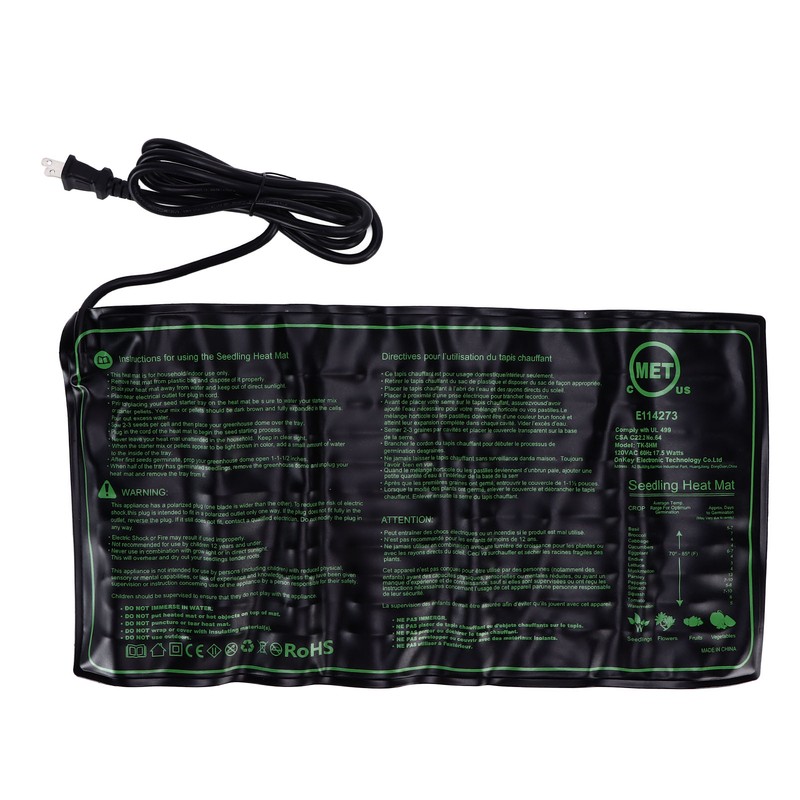 Plant Heating Pad Soft Flexible Waterproof Safe Seedling Heat Mat