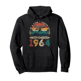 Awesome since November 1964 61 Years Old 61st Birthday Men Pullover Hoodie