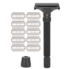 Men Manual Razor Blade Base Set Adjustable Brass Double Edge