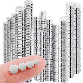 Pack of 300 Magnets, Neodymium Magnets, Extra Strong, 4 Different Sizes, Strong Small Magnets for Crafts, Magnetic Board for Magnets, Fridge Magnets for Whiteboard, Pin Board, Magnets Strong Hold