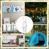 Beeveer 50 Pcs RV Awning Light Clips White Curtain Hooks