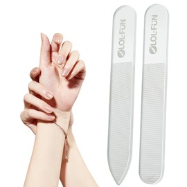 LOL-FUN Nail Care, Easy, Beautiful Nail Care at Home, Nail File for Nail Polishing, Abrasion Resistant Glass, Shiny, All New NanoTechnology, Nail Care, Popular Ranking, Claw Polishing, Unisex, Care