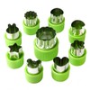 Vegetable Fruit Cutters for Kids, 9 Pcs Sandwich Cookie Cutter