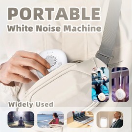 White Noise Machine for Adults and Babies – 20 Soothing Sounds, Pink/Brown Noise, USB-C Rechargeable, 48H Portable Sleep Sound Machine with Night Light for Home, Travel, Nursery