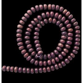 PremiumBead Red Cinnamon Freshwater Roundel Pearl Strand 109041
