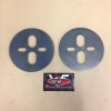 WinterFab Universal 2500lb Dual Port Bag Circle Plates - Pair - Custom Mounting