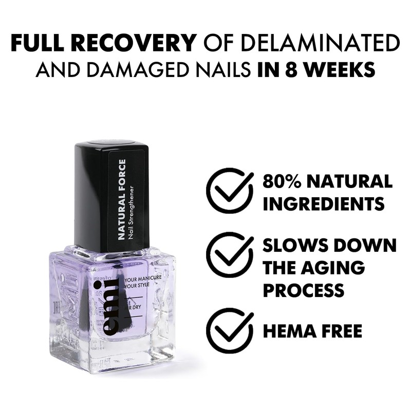Nail strengthener for repairing damaged nails EMI Natural Force 9