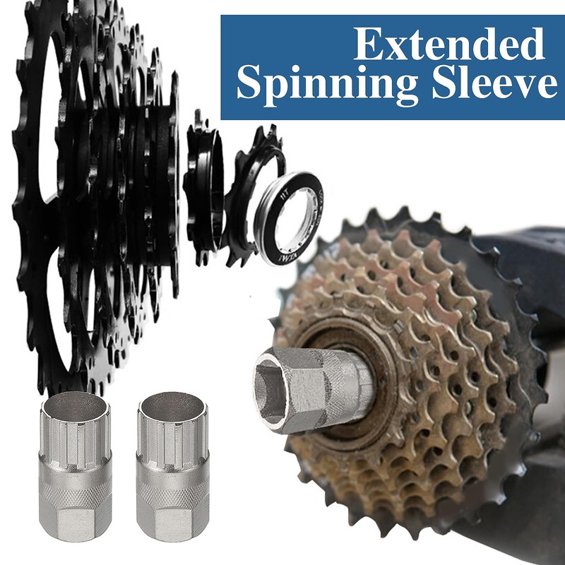 RFYTDCF Pack of 2 Bicycle Cassette Tool, Sprocket Puller Repair