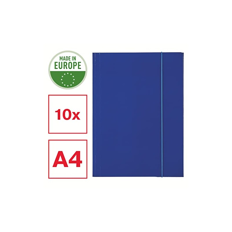 Esselte, 13434 Portfolio Folder Lacquered Rubber A4 Navy