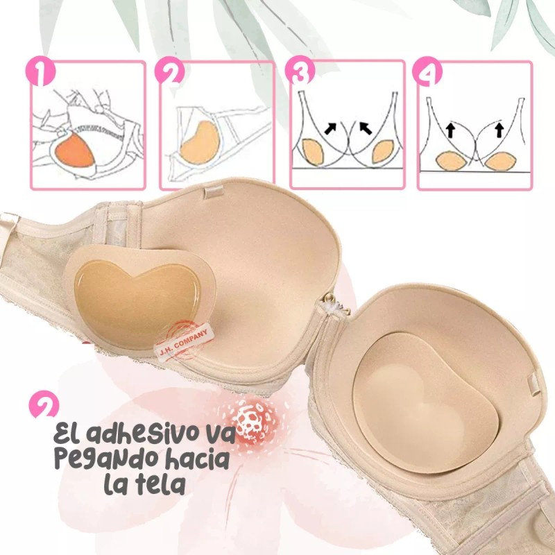 J.H. Company Pezonera Almohadilla Levanta Busto Traje Baño Brasier Bra-03