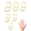YUYUZSEN 6pcs Oval Finger Splint,Trigger Finger Splint Finger Support Finger