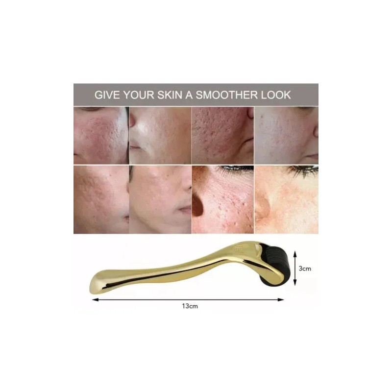 Derma Roller 1 Mm Para Barba Y Facial Cabello