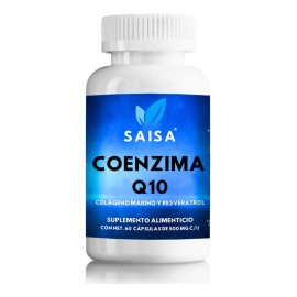 Coenzima Q10 Con Resveratrol Y Colágeno Marino 60 Cápsulas. Sabor Sin sabor