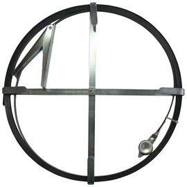 Edward Tools Sewer Rod Snake – 50-Foot Flat Drain Cleaning Rod – Steel Cable with Zinc Plated Frame – Heavy Duty 1/2 Inch Diameter for All Sewer Pipe Sizes