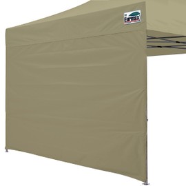 Eurmax USA Instant Canopy SunWall 10x10 Canopy Wall Sidewall Canopy Tent Sidewalls for Pop Up Canopy Tent,1 Pack Sidewall Only(Khaki)