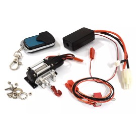 Integy CNC Machined T12 Realistic High Torque Winch w/ Remote for Scale Crawler 1/10