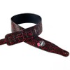 YUEKO Snake Pattern Soft PU Leather Guitar Strap with Picks