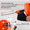Upgrade Drain Snake Auger, 50 FT Flexible Plumbing Snake with