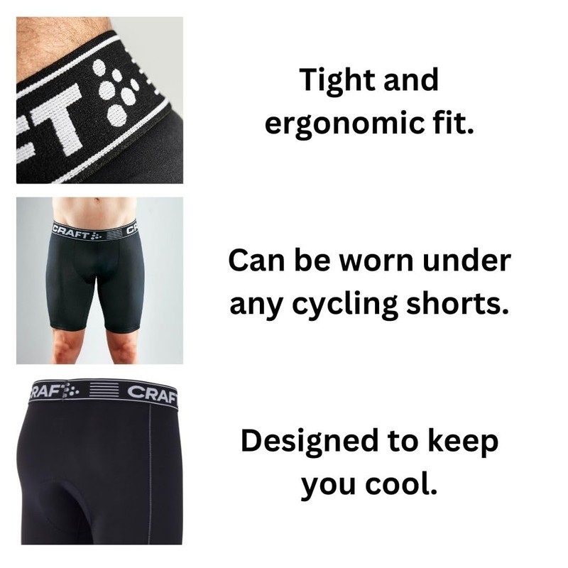 Craft Men's Greatness Bike Shorts, Black/White, Large