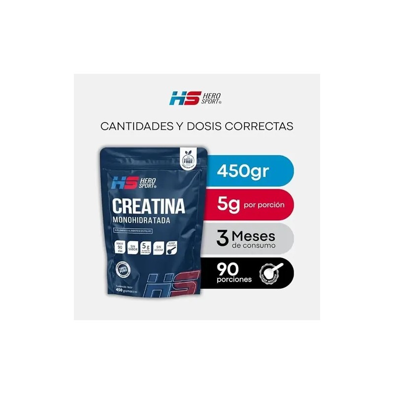 Creatina Mono-hidratada 450gr Hero Sport