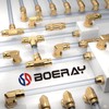 Boeray 5/16" Quick Push to Connect Fittings Brass Union Straight