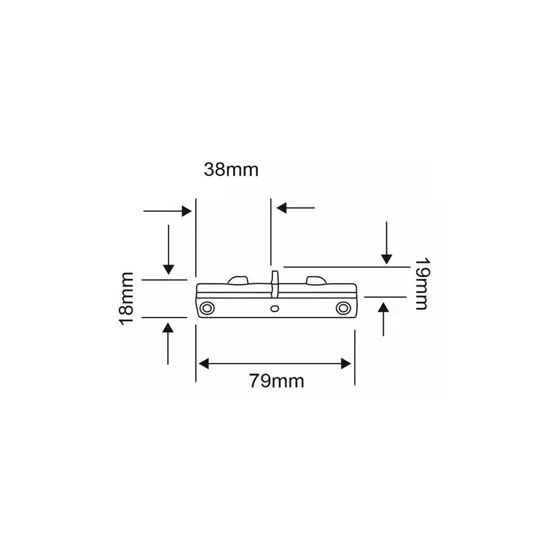 Tecnolite Conector Recto Color Blanco Para Riel Tecnolite