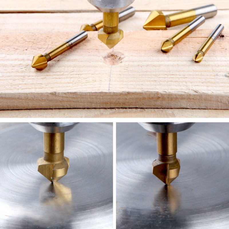 Countersink Metal Countersink Set for Wood 90° Countersink Drill HSS