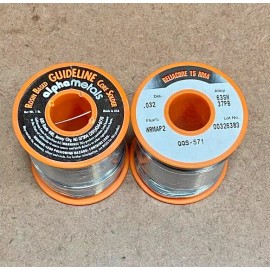 Alpha Rosin Solder 63Sn/37Pb P2 .032 dia 1LB ~ ALPHA Reliacore 15 RMA (2 Rolls)