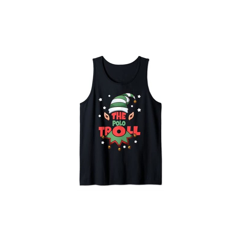 The Polo Troll Lustiger Weihnachtspyjama – Polo-Familie passend Tank Top
