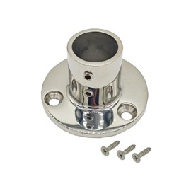 Douzime 90 Degree Boat Deck Handrail Rail Fitting Round Base 316 Marine Grade Stainless Steel for 1" Tube