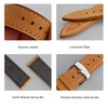 BISONSTRAP Leather Watch Straps, Quick Release Replacement Band for Men