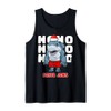 Santa Jaws Shark Funny Christmas Shirts Christmas Hawaiian Tank Top,