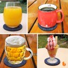 Urbanstrive 4 PCS Coasters, Eco-Friendly 100% Biodegradable Coasters Absorbent Felt