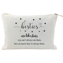 Besties Toiletry Bags, Besties Gifts for Women, Gifts for Besties, Besties Are Like Stars Makeup Bags, Long-distance Gifts for Best Friends, Bestie Holiday Gifts, Magic Cosmetics Pouch