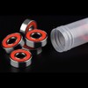 GCA Red Silver ABEC-9 608 RS Skateboard Longboard Bearings (8PCS)
