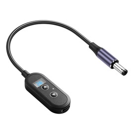 SinLoon PD 140W USB C to DC5525 Converter Cable | Adjustable Voltage 5V/9V/12V/15V/20V/28V | 5A Type-C Female to DC5525 Male Cable 20CM/0.65Ft
