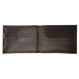 Custom 12 Gauge Shotgun Chocolate Hair Inlay Bi-fold Wallet