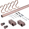 Gedotec Design Kitchen Railing Wall Rail System | Brass Bronze