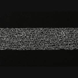 HEADS WBC-R2 Heads Ribbon, 2.0 inches (5 cm) Wide x 59.4 ft (15 m) Roll, Silver, 1 Roll Web Metallic Lace Ribbon